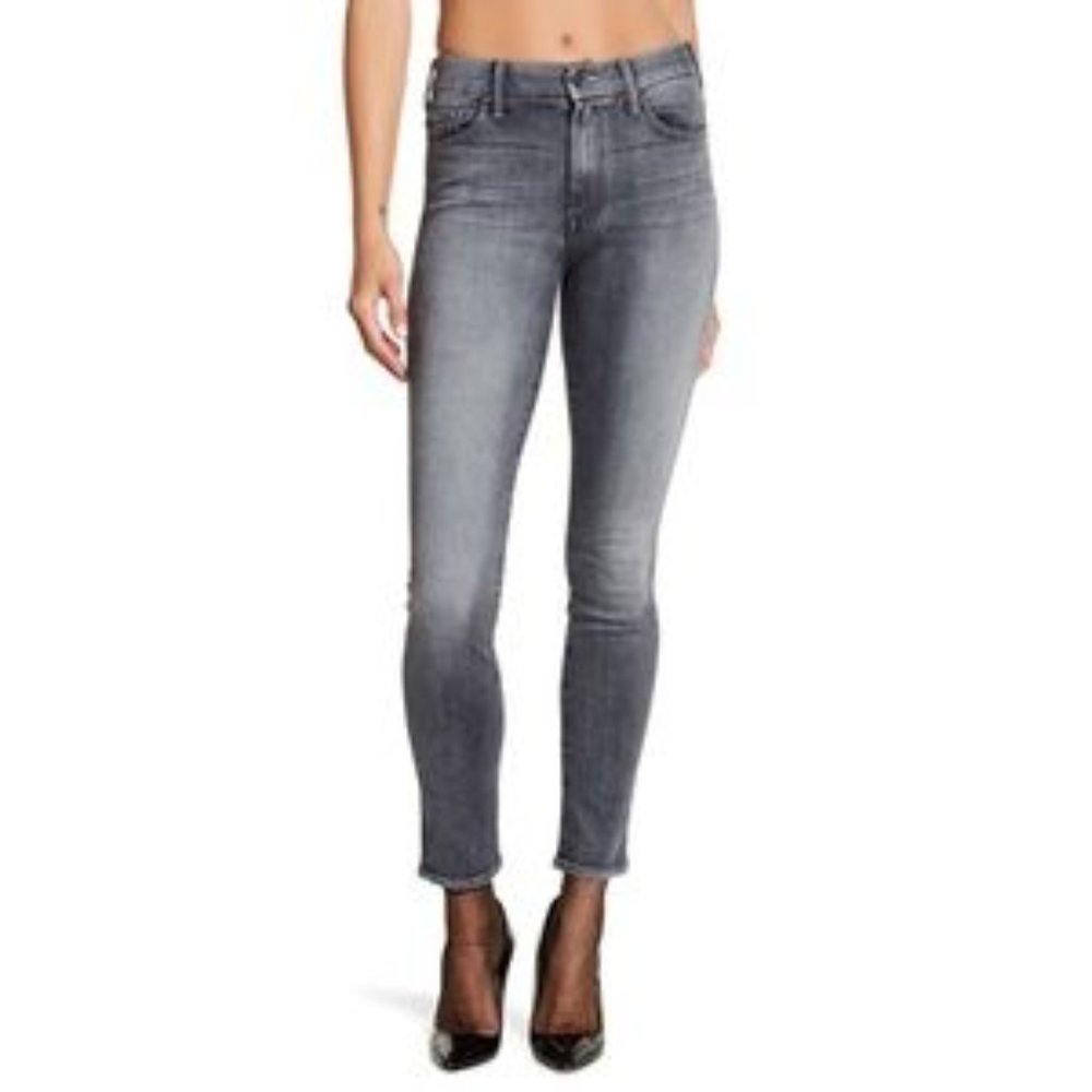MOTHER High Waisted Looker Skinny Jean Size 28 Huntress Gray